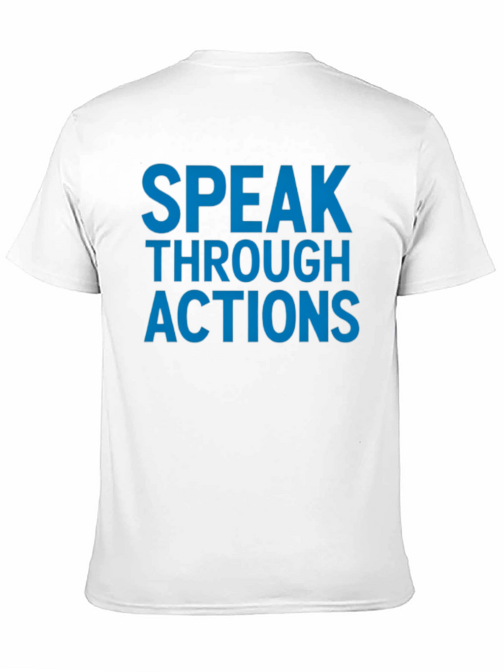 Speak Through Actions Black Graphic T-Shirt