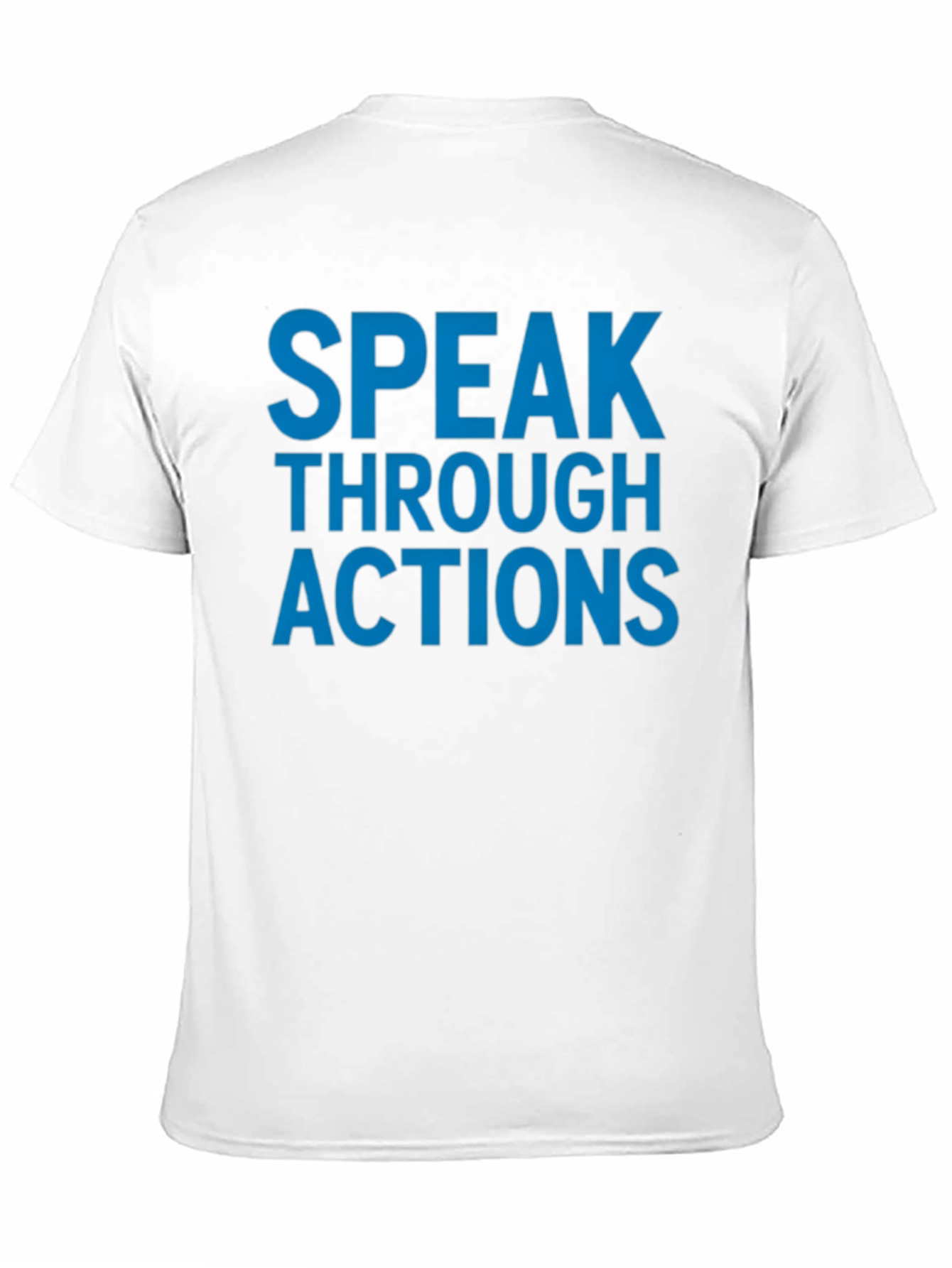 Speak Through Actions Black Graphic T-Shirt