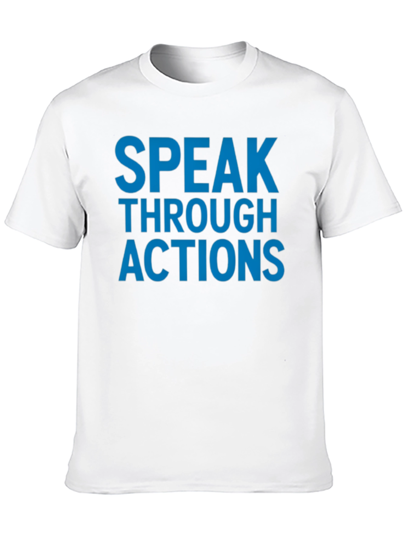 Speak Through Actions Black Graphic T-Shirt