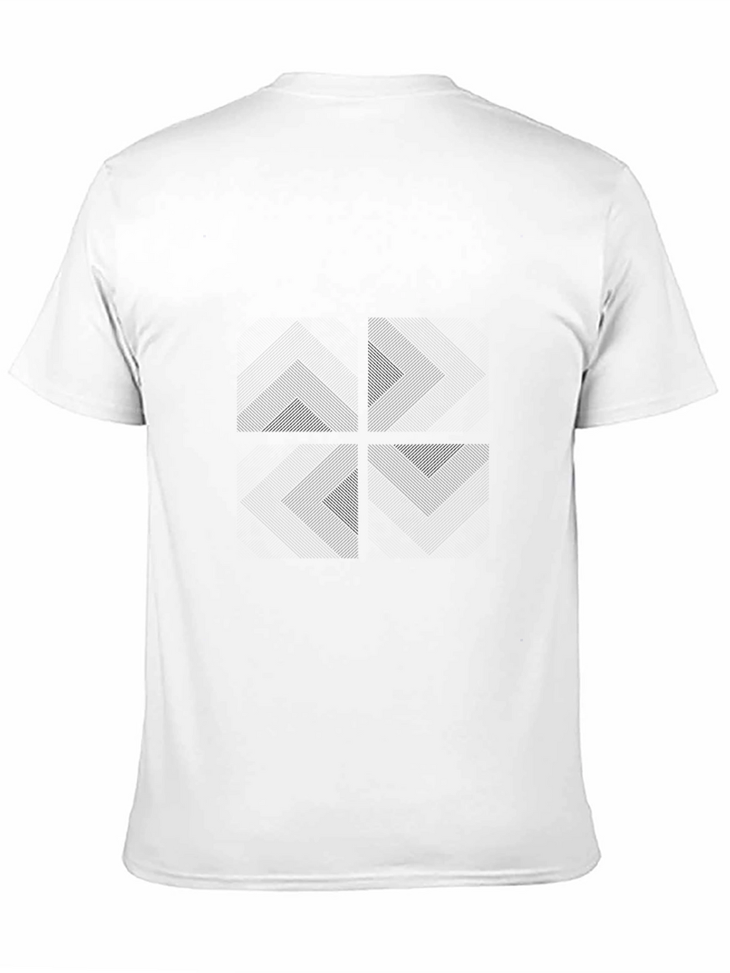 Modern Black Graphic Tee - Subtle Pattern