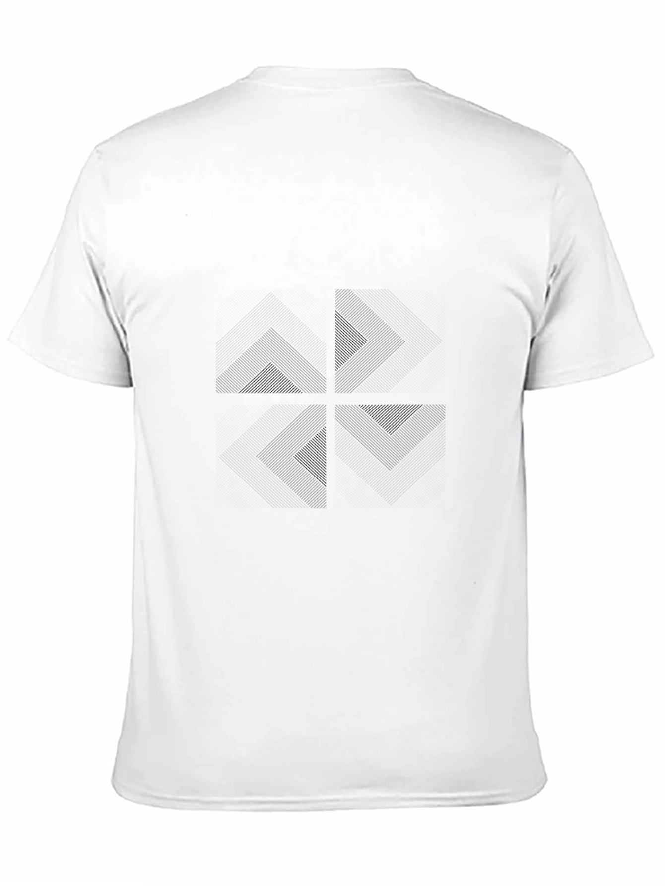 Modern Black Graphic Tee - Subtle Pattern
