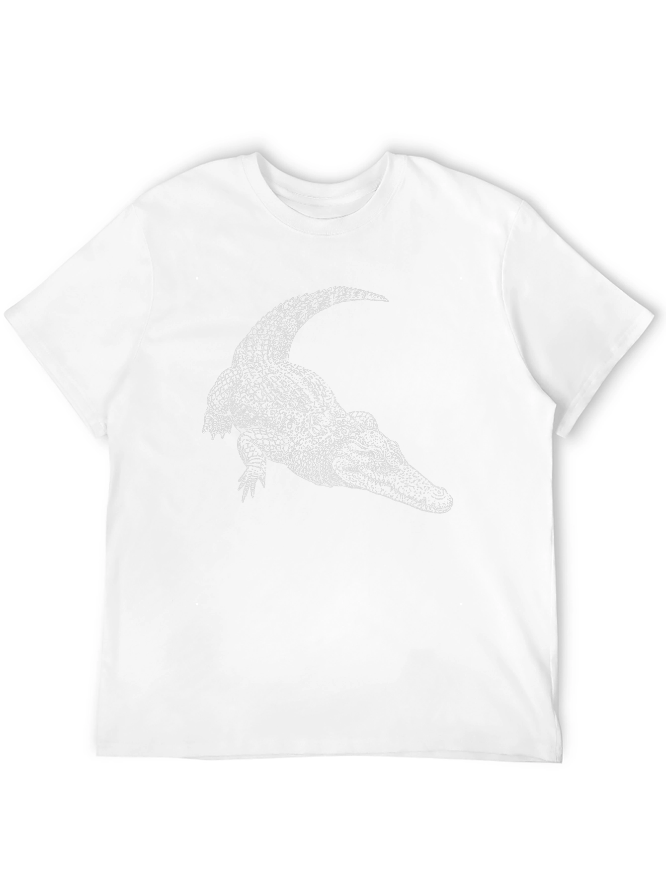 Cool Alligator Graphic Tee - Black Cotton