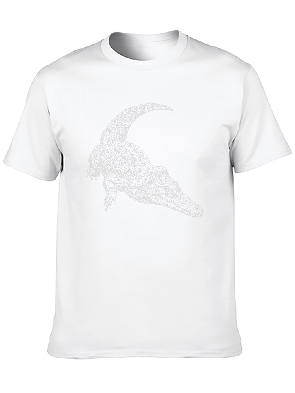 Cool Alligator Graphic Tee - Black Cotton