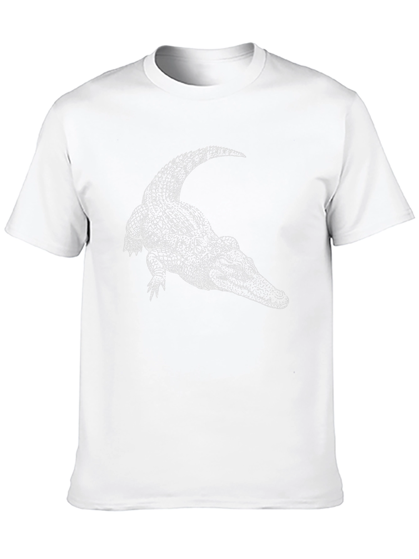 Cool Alligator Graphic Tee - Black Cotton