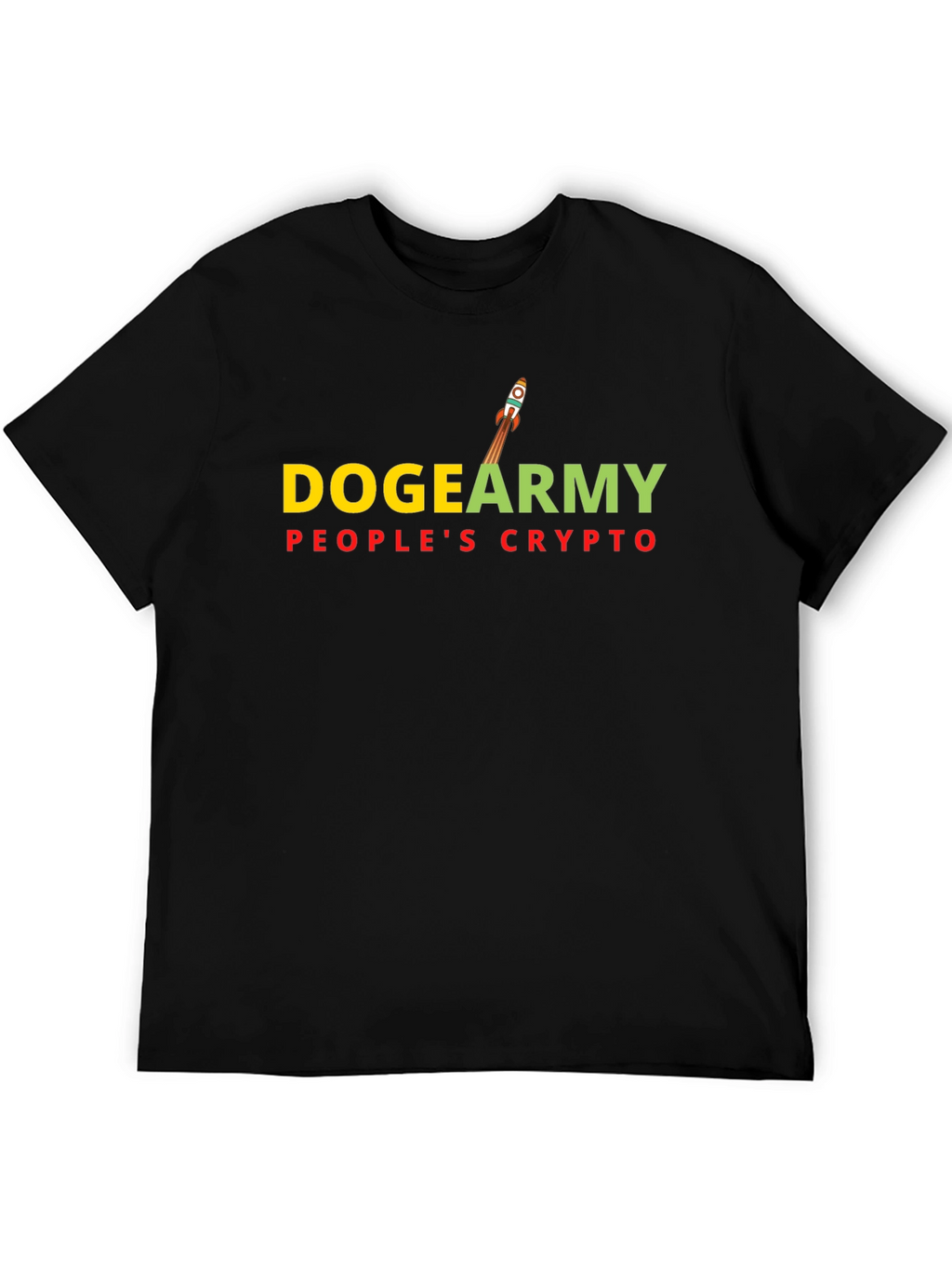 DogeArmy Peoples Crypto Black T-Shirt