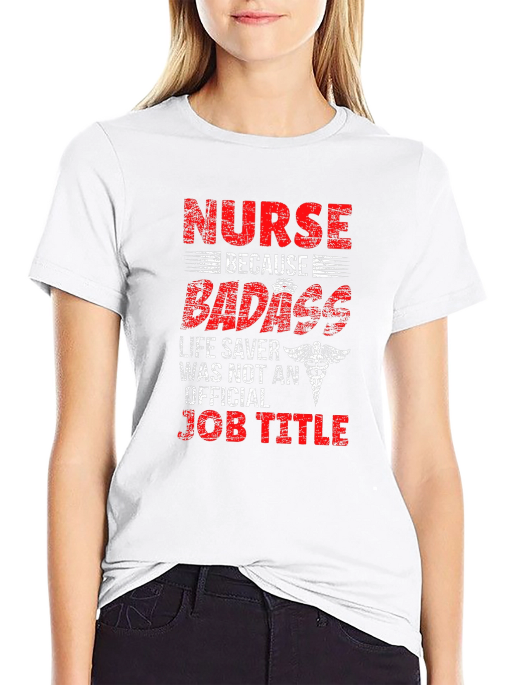 Nurse Badass Job Title T-Shirt