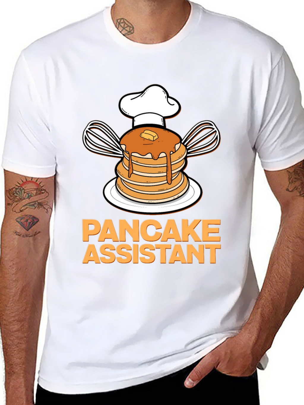 Pancake Assistant Graphic T-Shirt