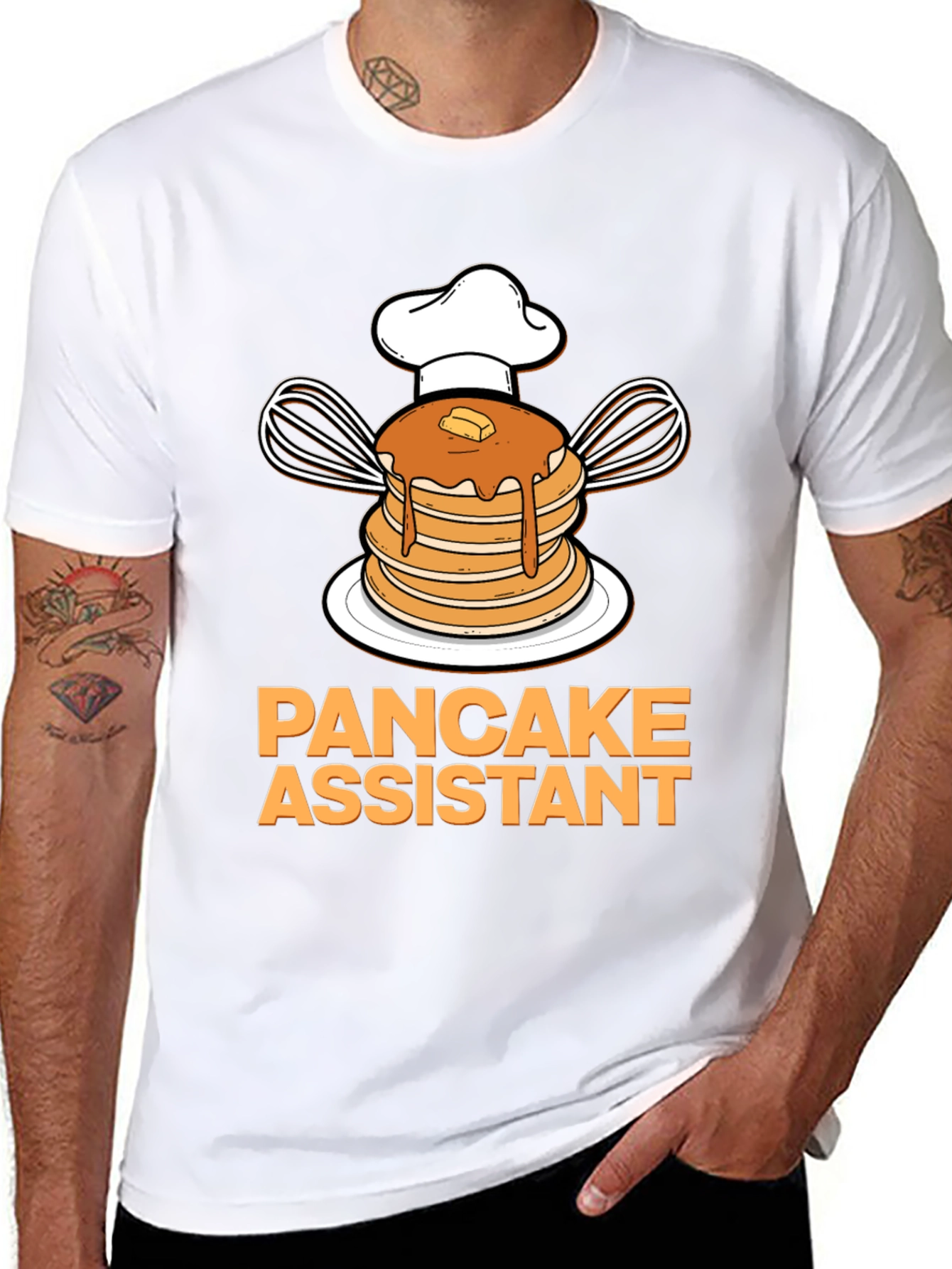 Pancake Assistant Graphic T-Shirt