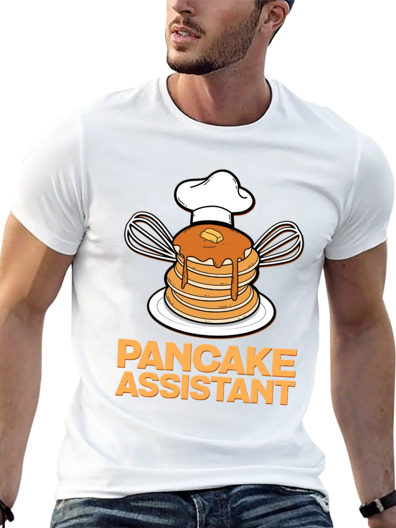 Pancake Assistant Graphic T-Shirt