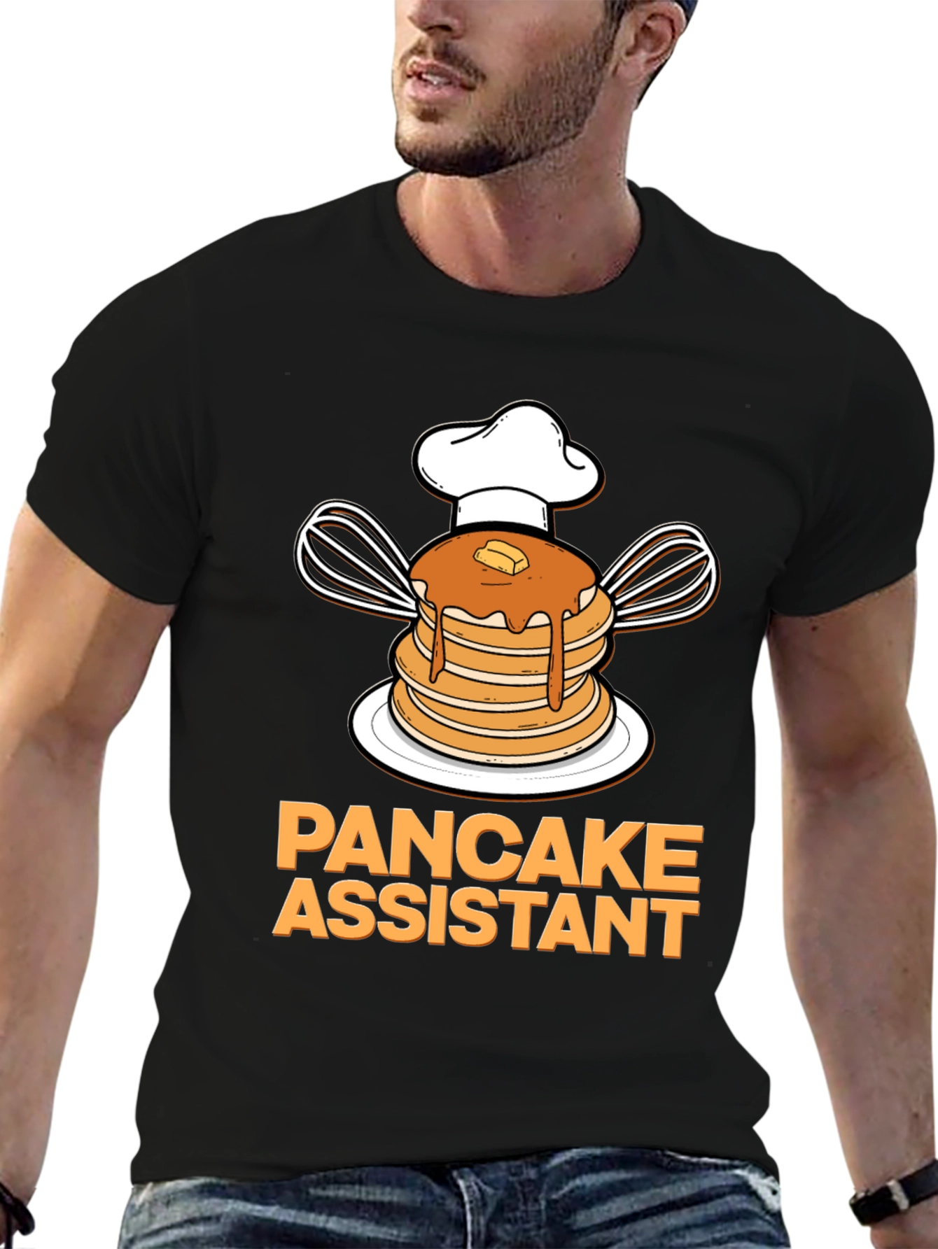 Pancake Assistant Graphic T-Shirt