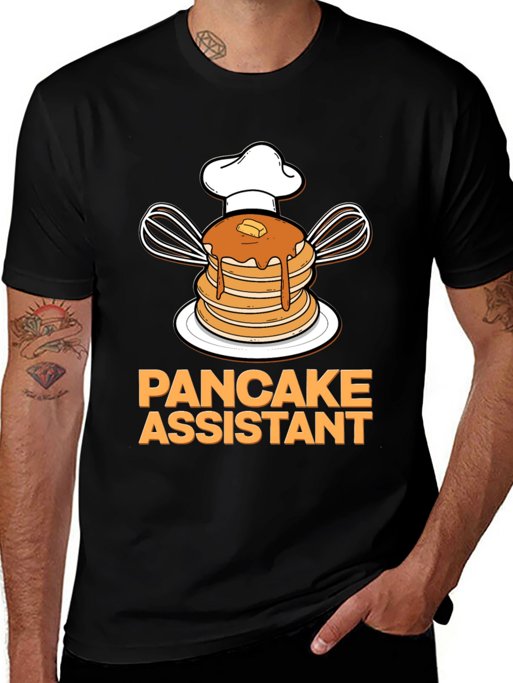 Pancake Assistant Graphic T-Shirt