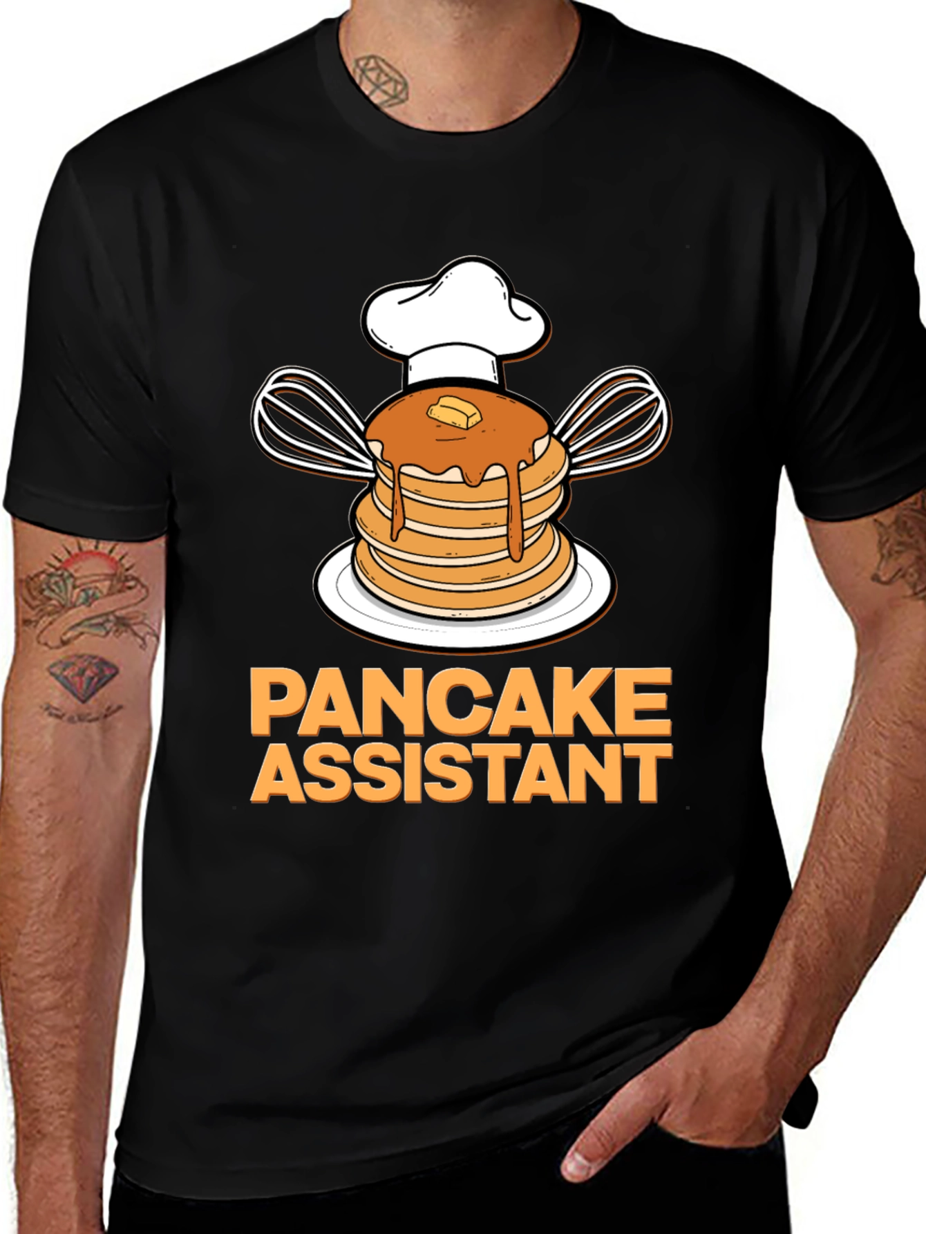Pancake Assistant Graphic T-Shirt