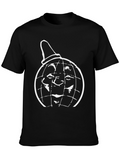 Globe Head Graphic Tee - Mens Black T-Shirt