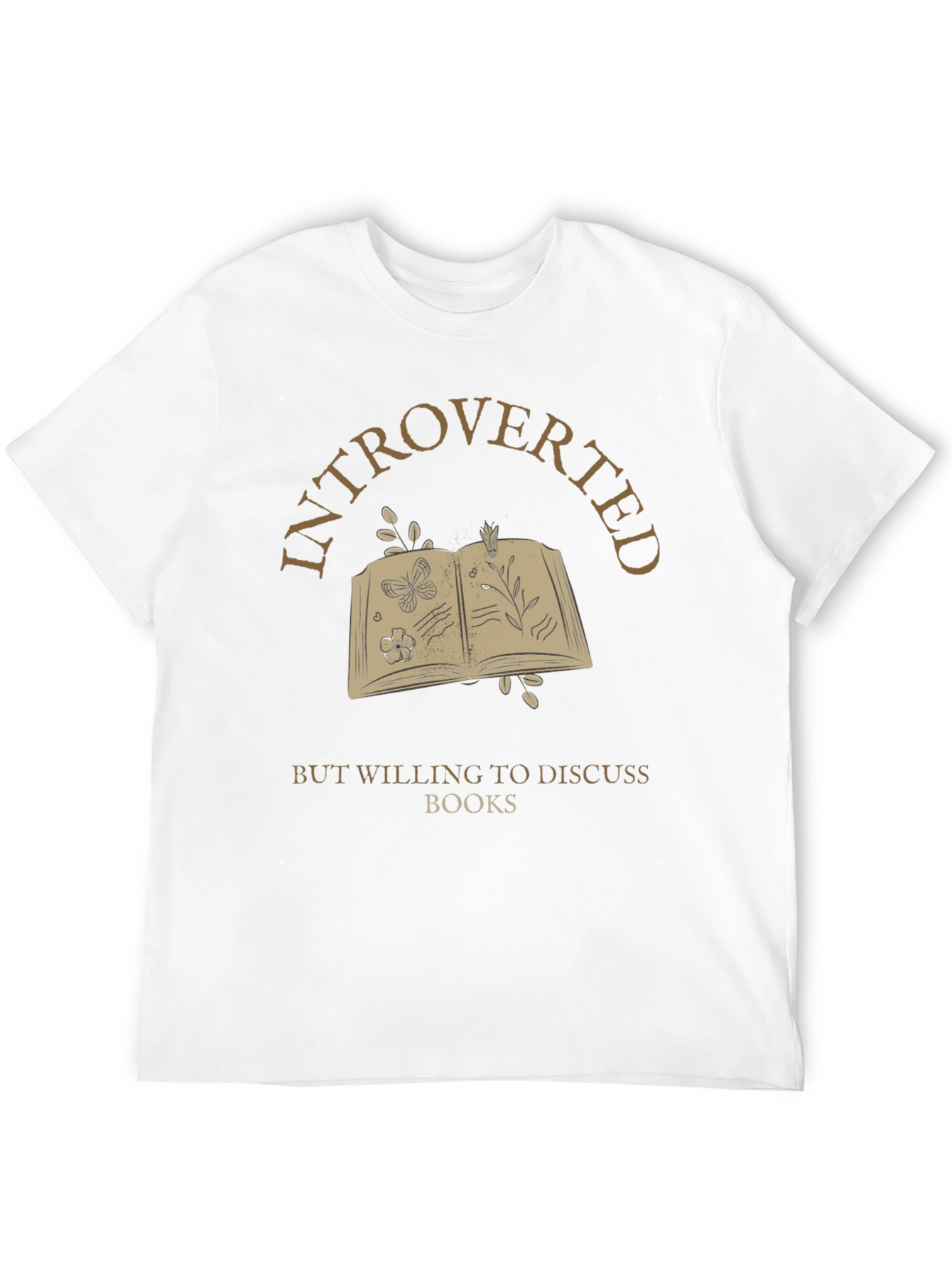 Introverted Book Lover T-Shirt - Discuss Books