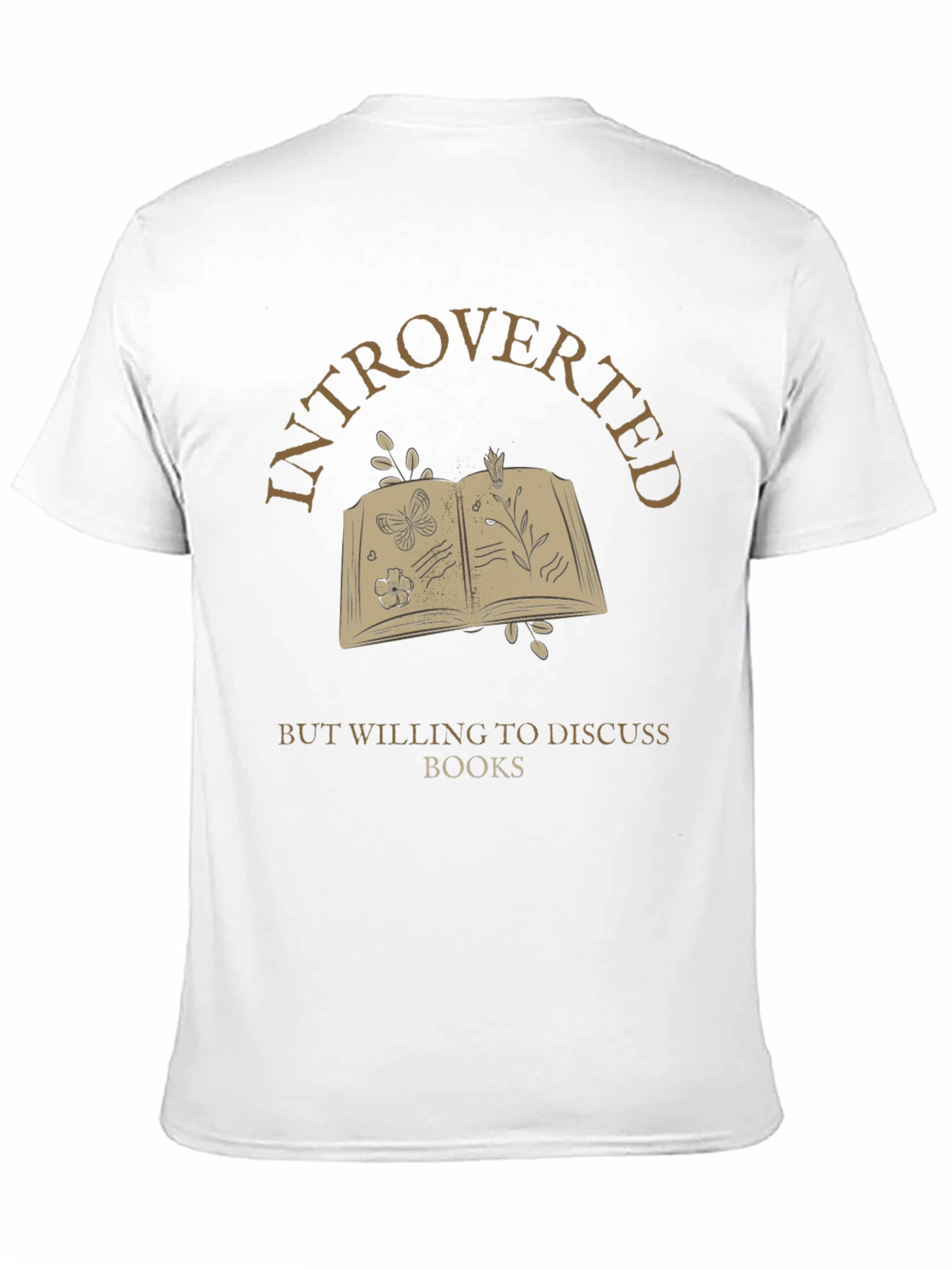 Introverted Book Lover T-Shirt - Discuss Books