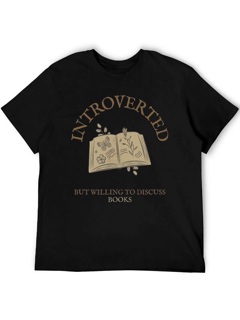 Introverted Book Lover T-Shirt - Discuss Books