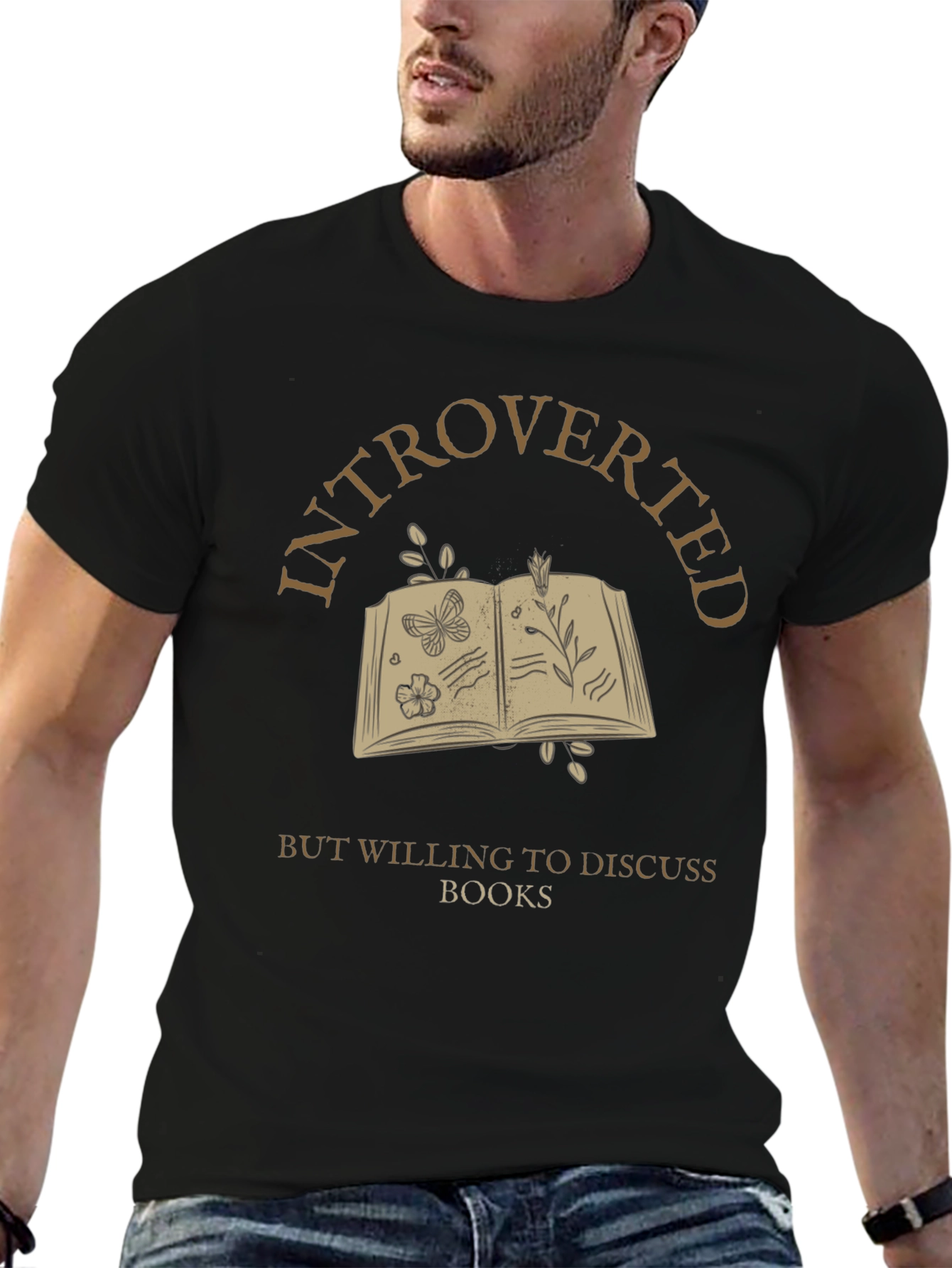 Introverted Book Lover T-Shirt - Discuss Books