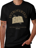Introverted Book Lover T-Shirt - Discuss Books
