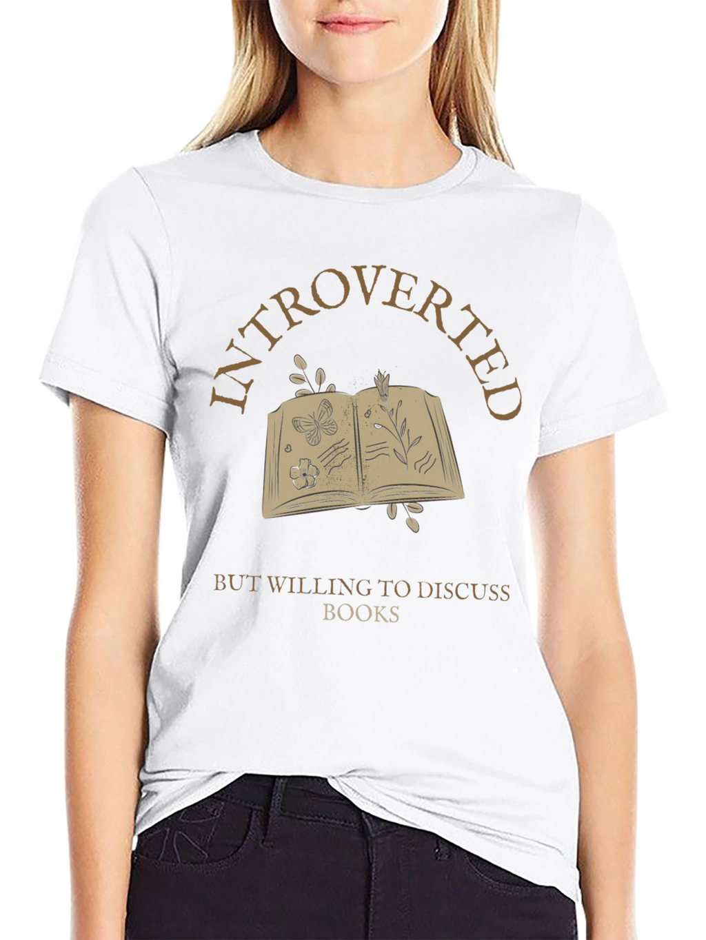 Introverted Book Lover T-Shirt - Discuss Books