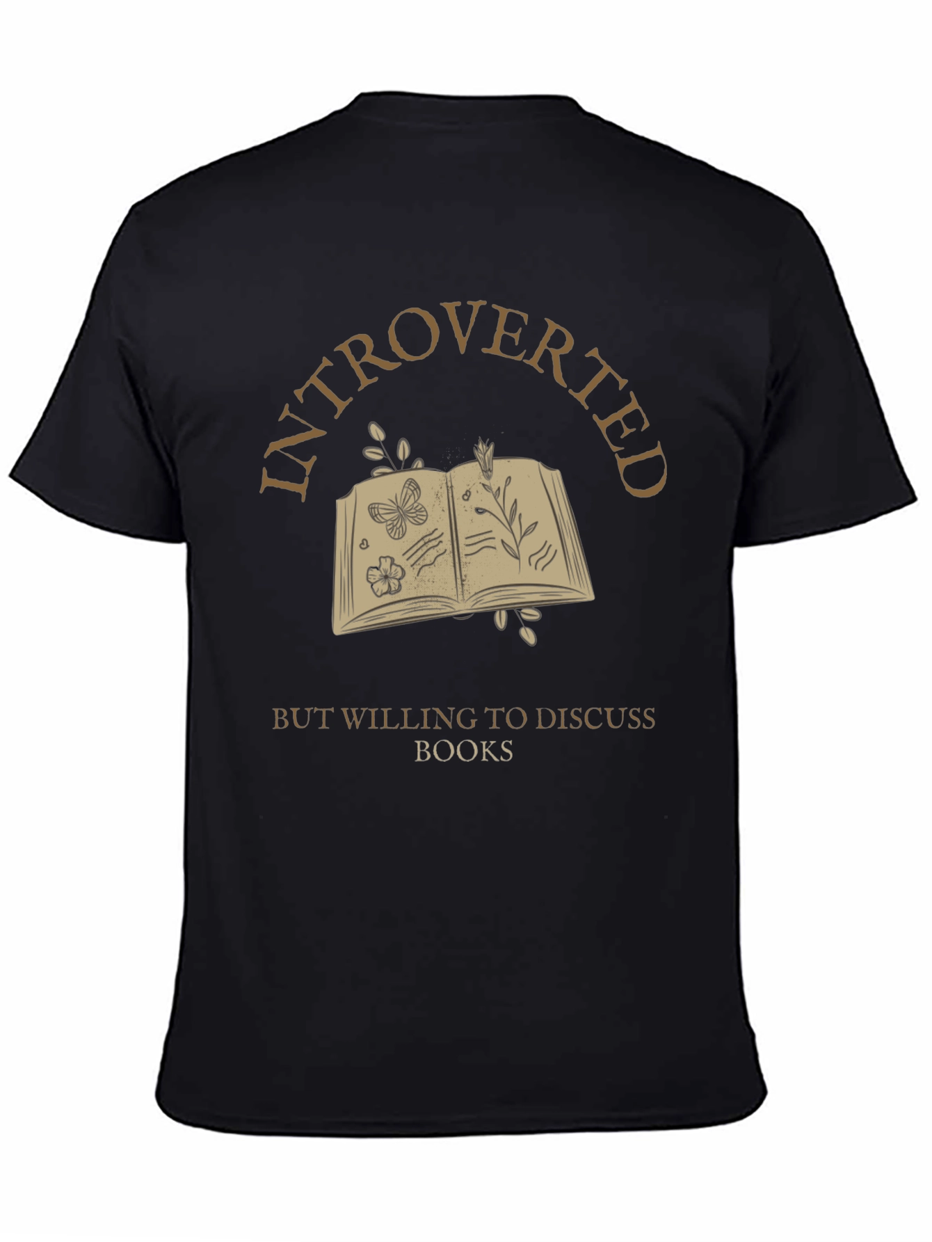 Introverted Book Lover T-Shirt - Discuss Books