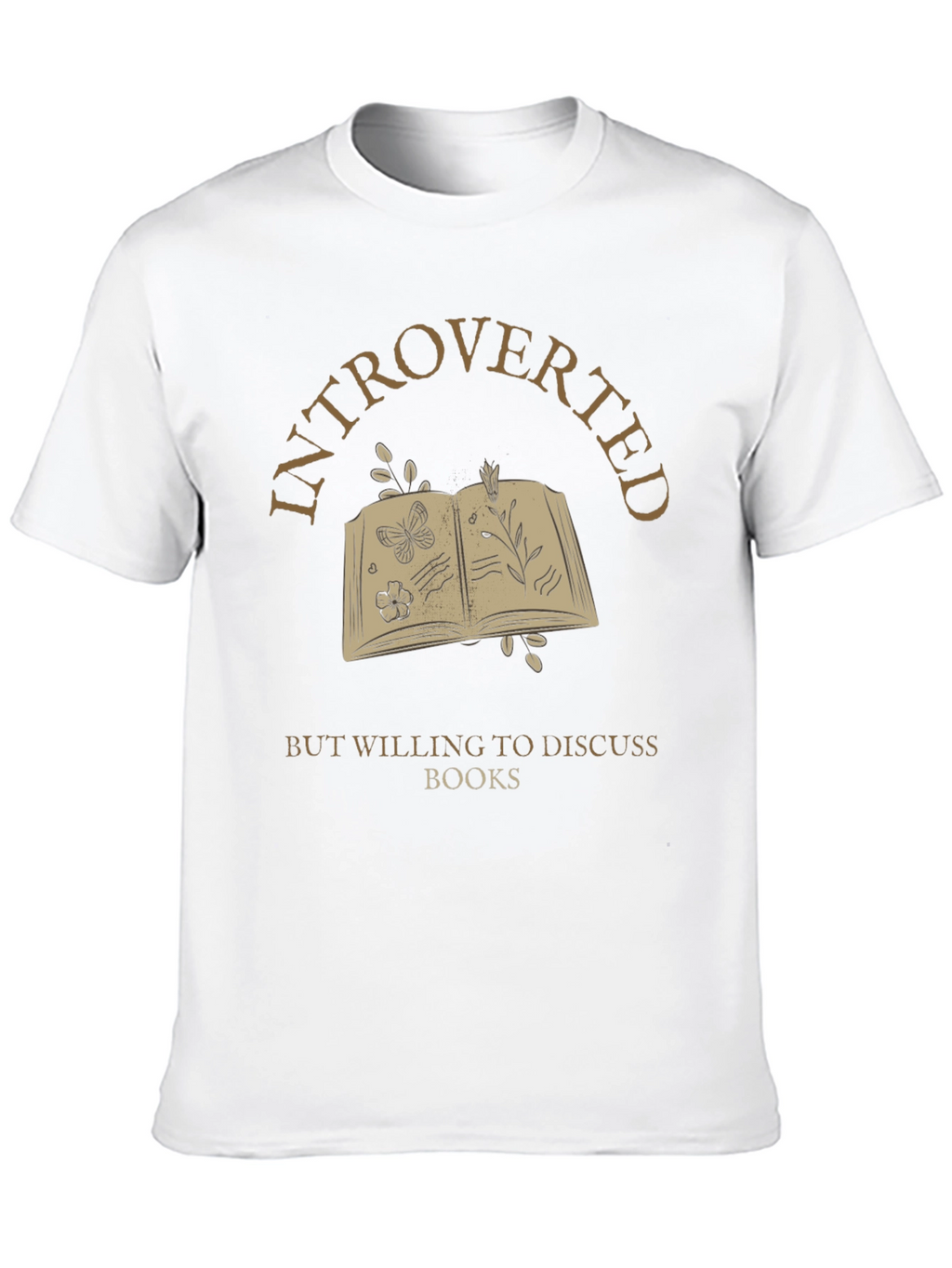 Introverted Book Lover T-Shirt - Discuss Books