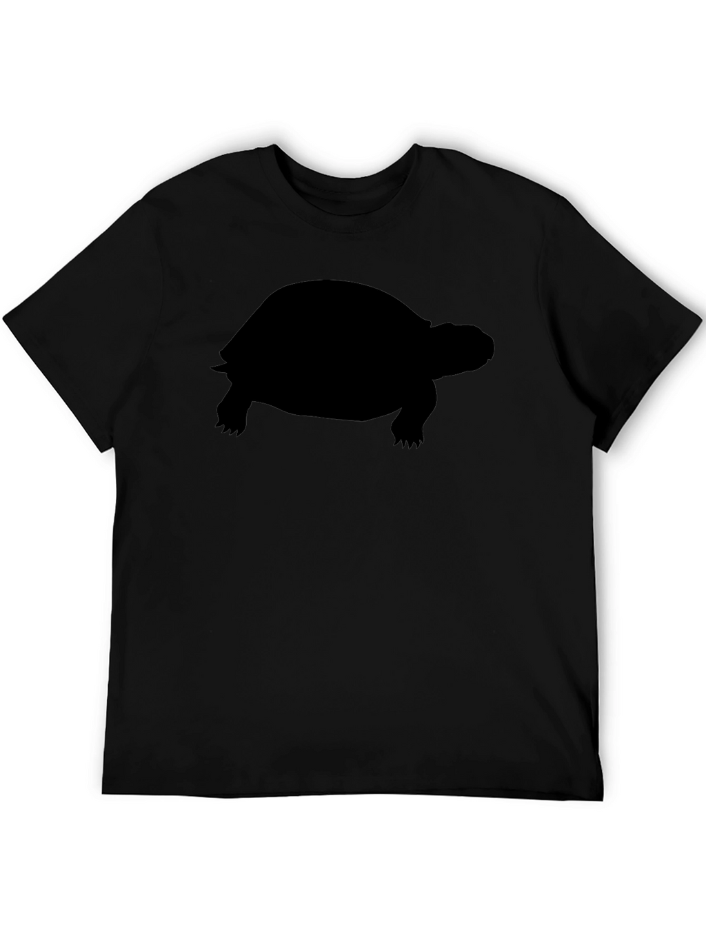 Turtle Silhouette Graphic Tee - Classic Black Cotton T-Shirt