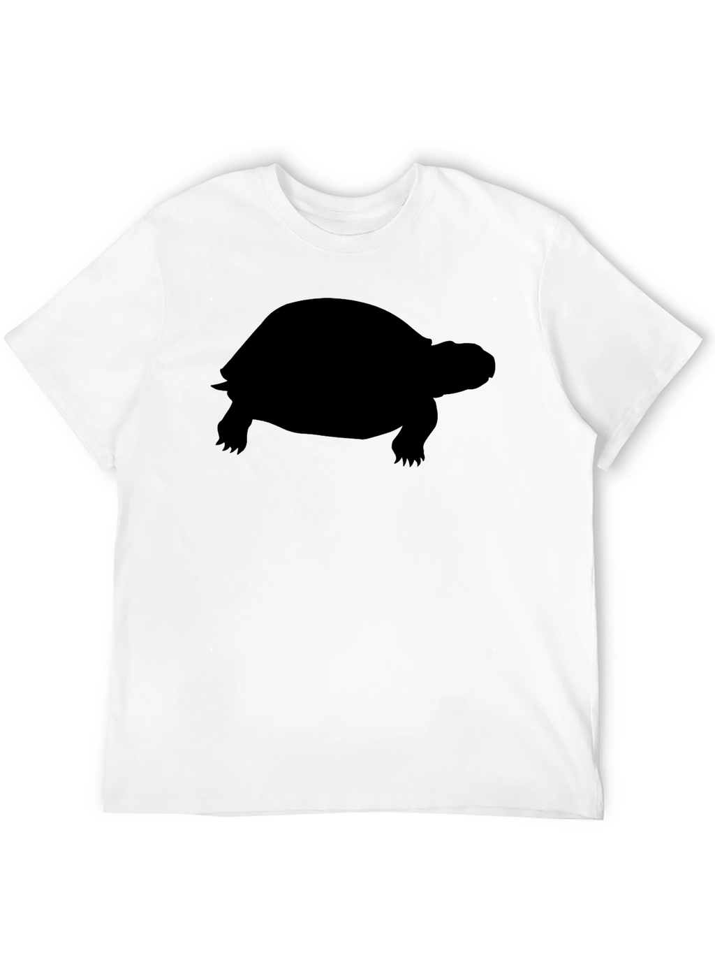 Turtle Silhouette Graphic Tee - Classic Black Cotton T-Shirt