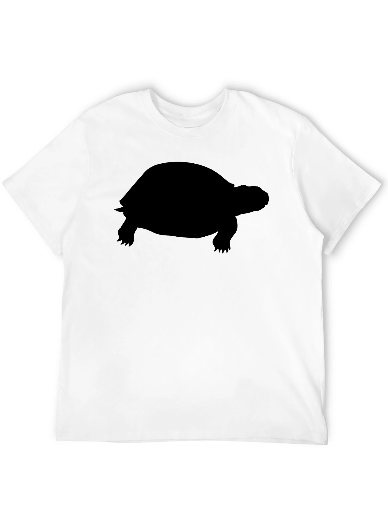 Turtle Silhouette Graphic Tee - Classic Black Cotton T-Shirt