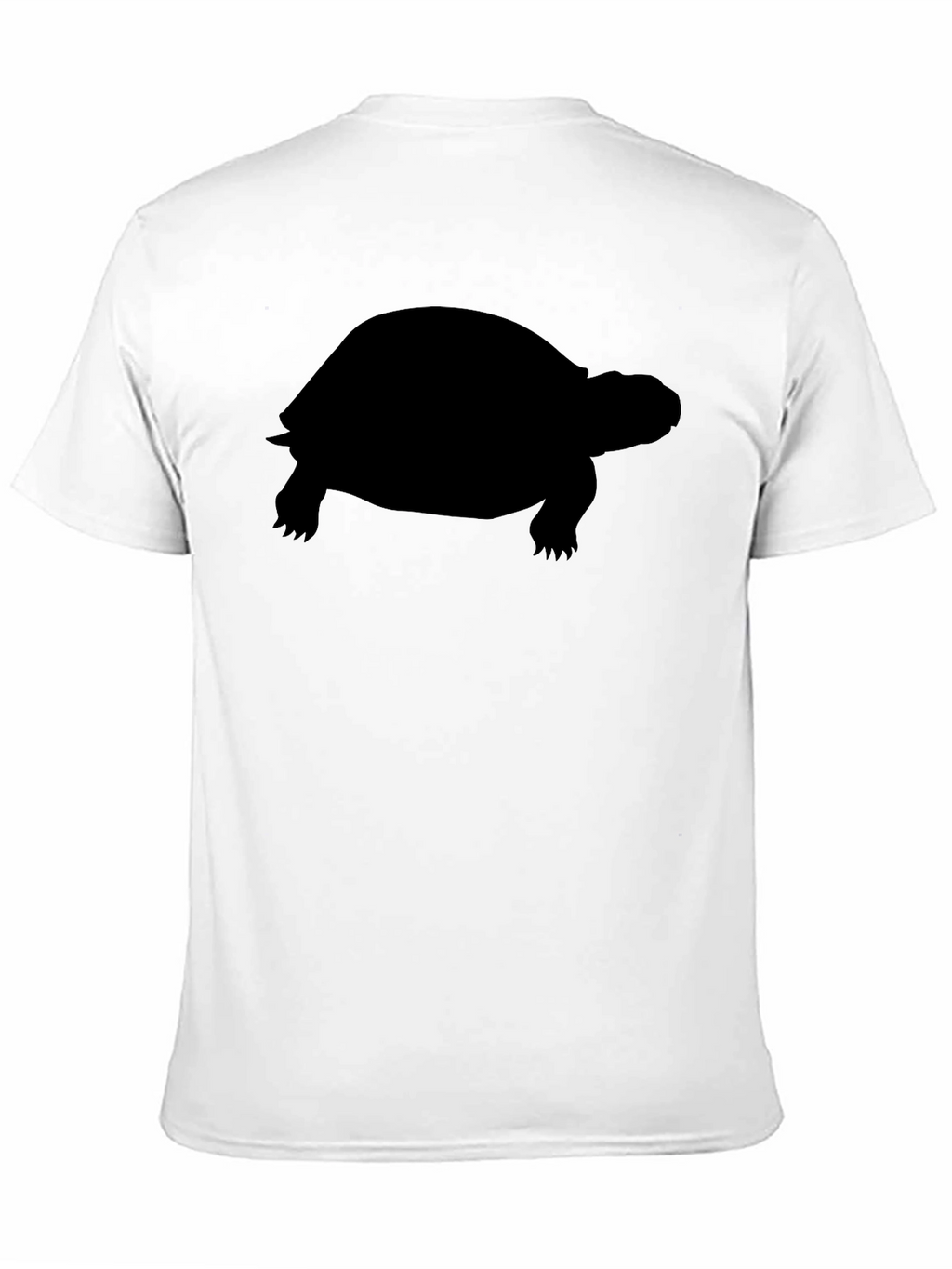 Turtle Silhouette Graphic Tee - Classic Black Cotton T-Shirt