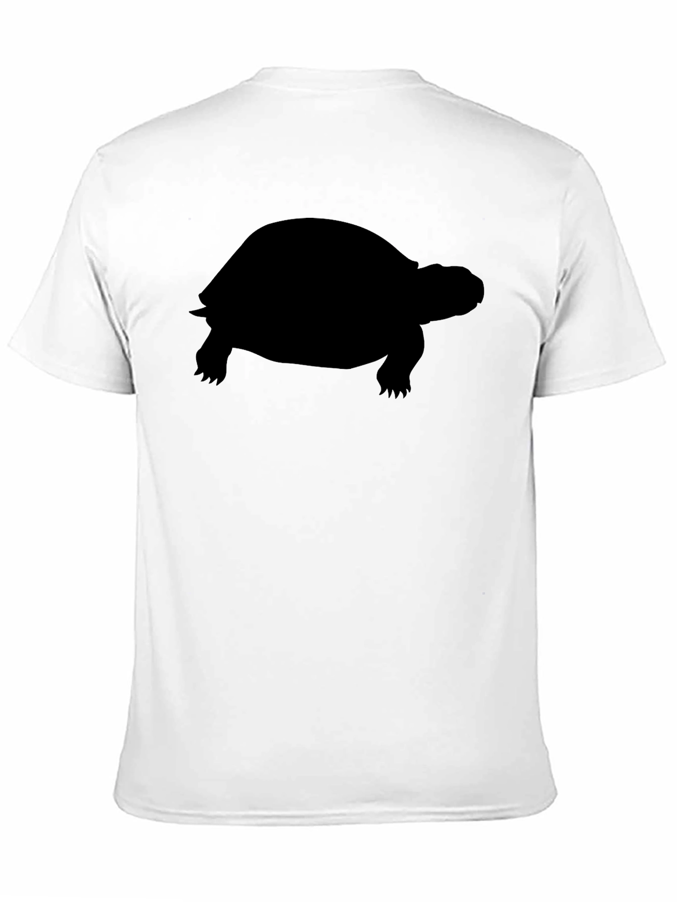 Turtle Silhouette Graphic Tee - Classic Black Cotton T-Shirt