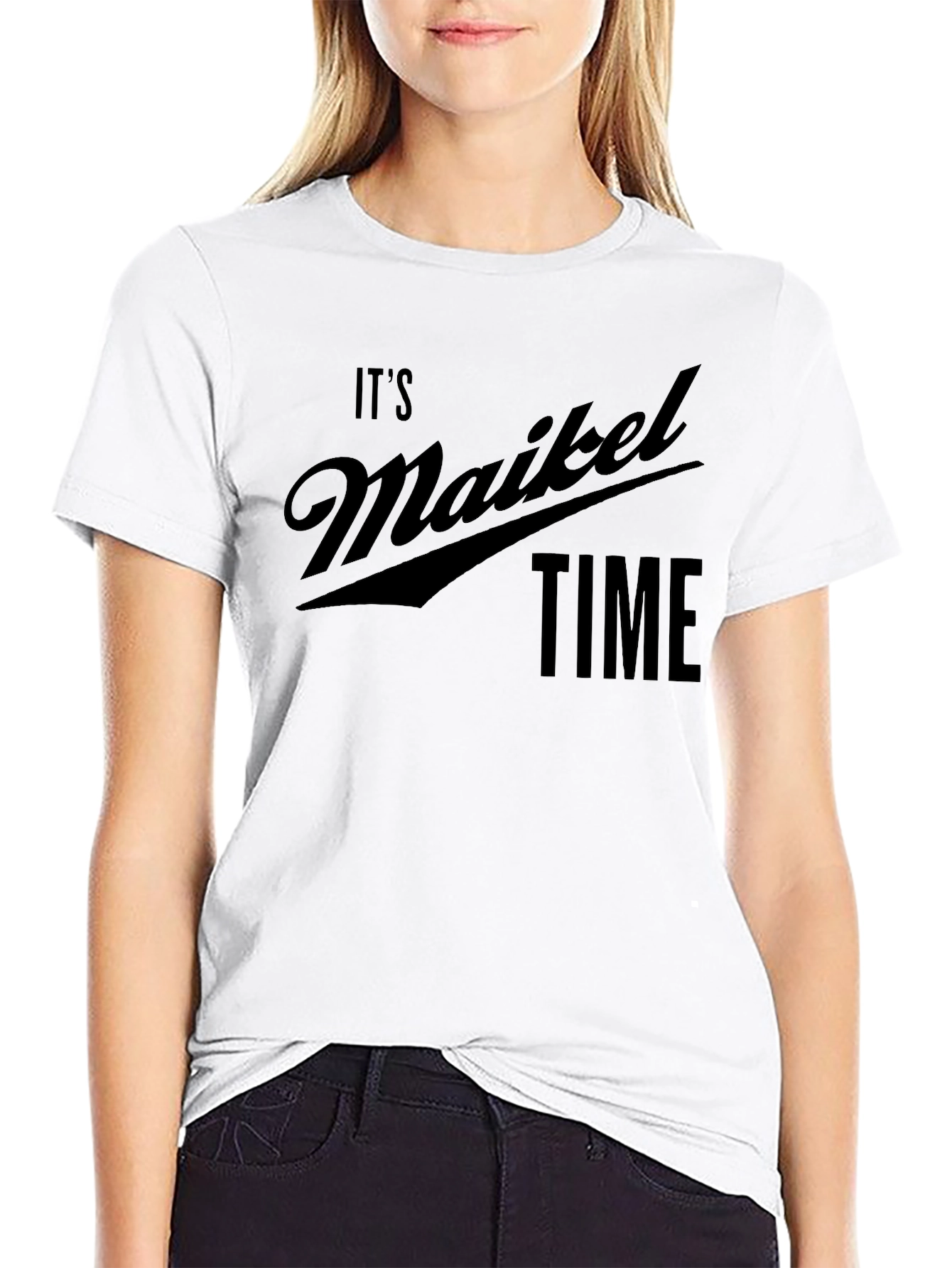 Its Maikel Time Black T-Shirt