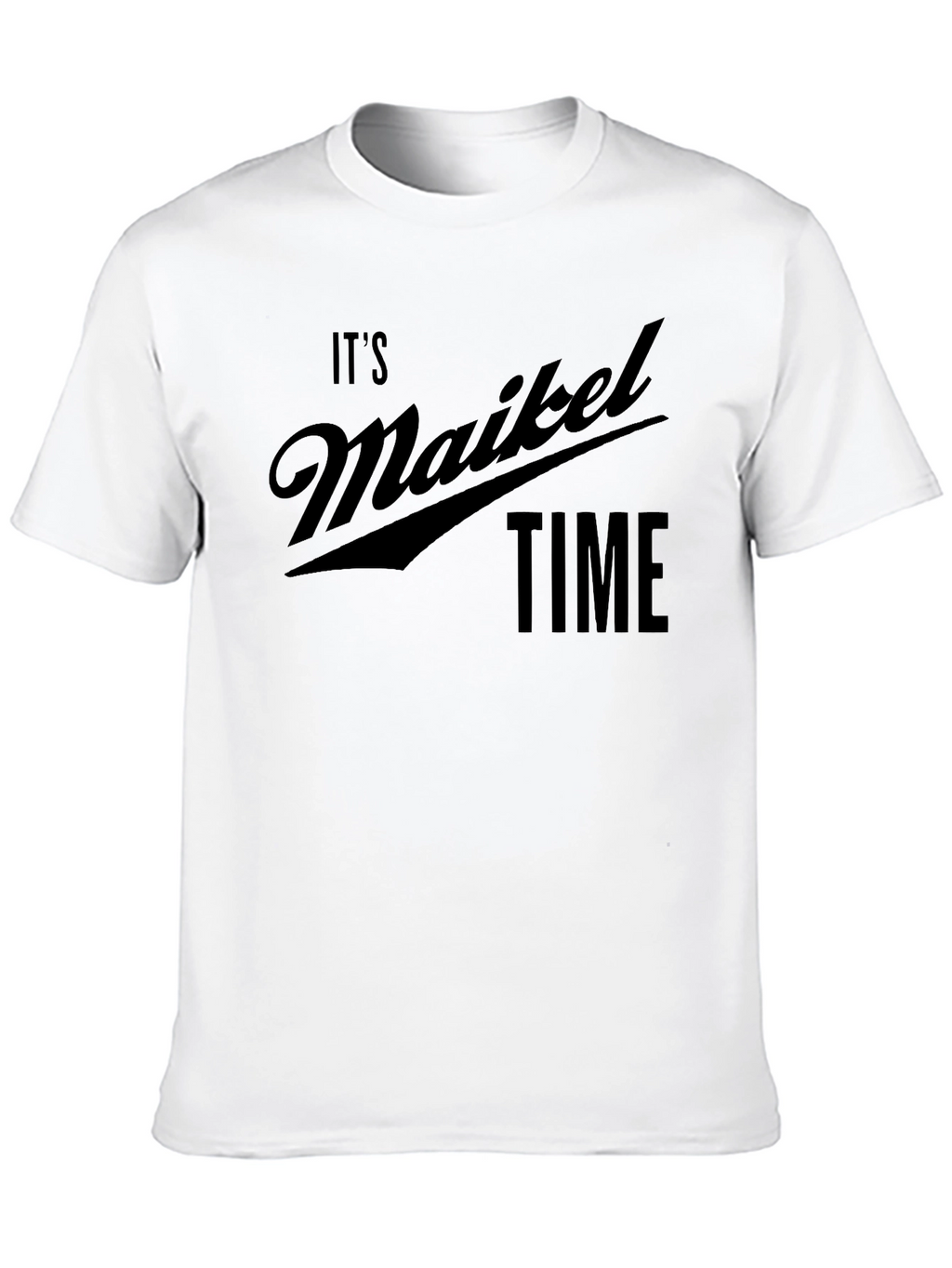 Its Maikel Time Black T-Shirt