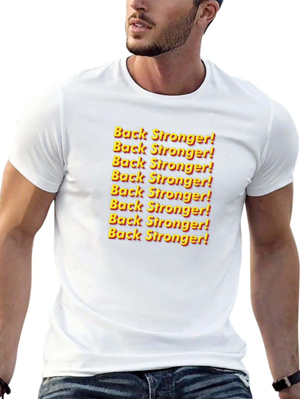 Back Stronger! Graphic Print Tee