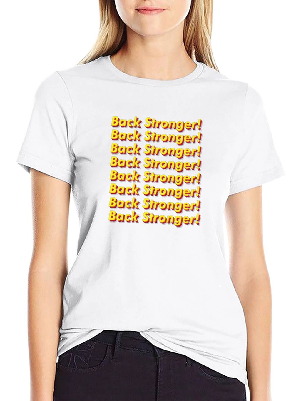 Back Stronger! Graphic Print Tee