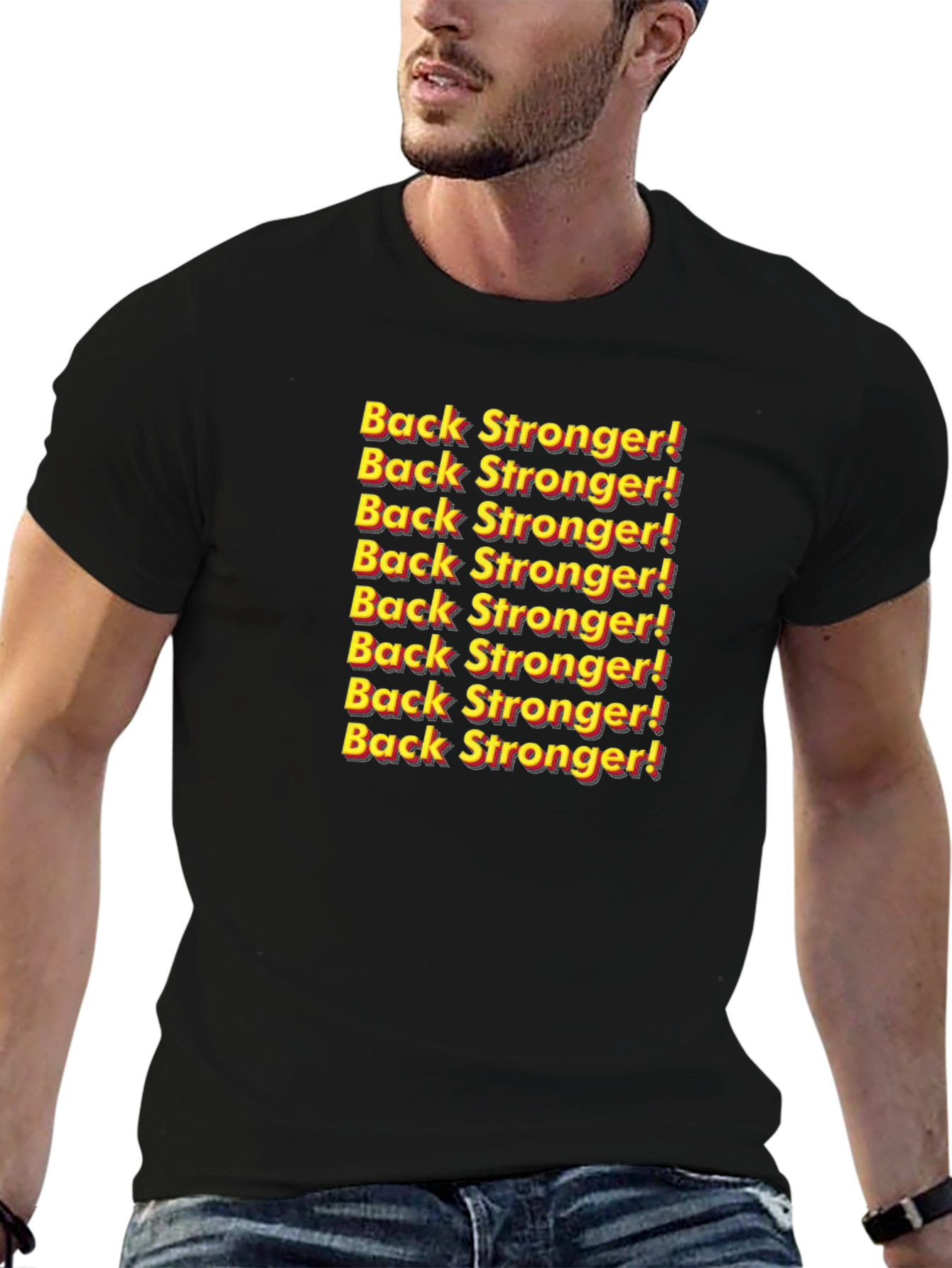 Back Stronger! Graphic Print Tee