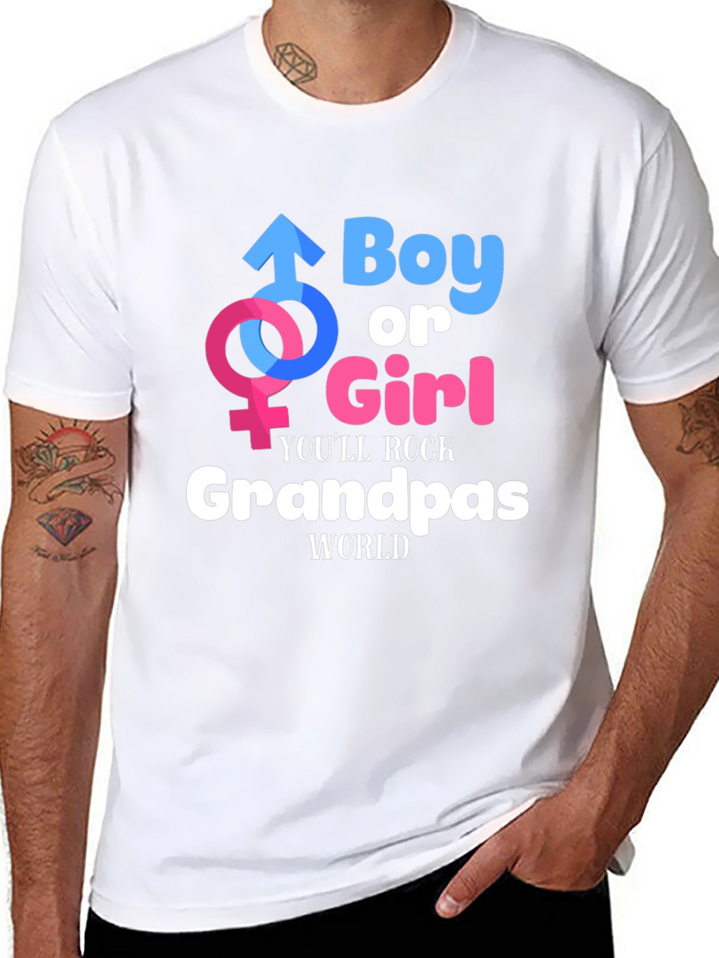 Boy or Girl Grandpas World T-Shirt