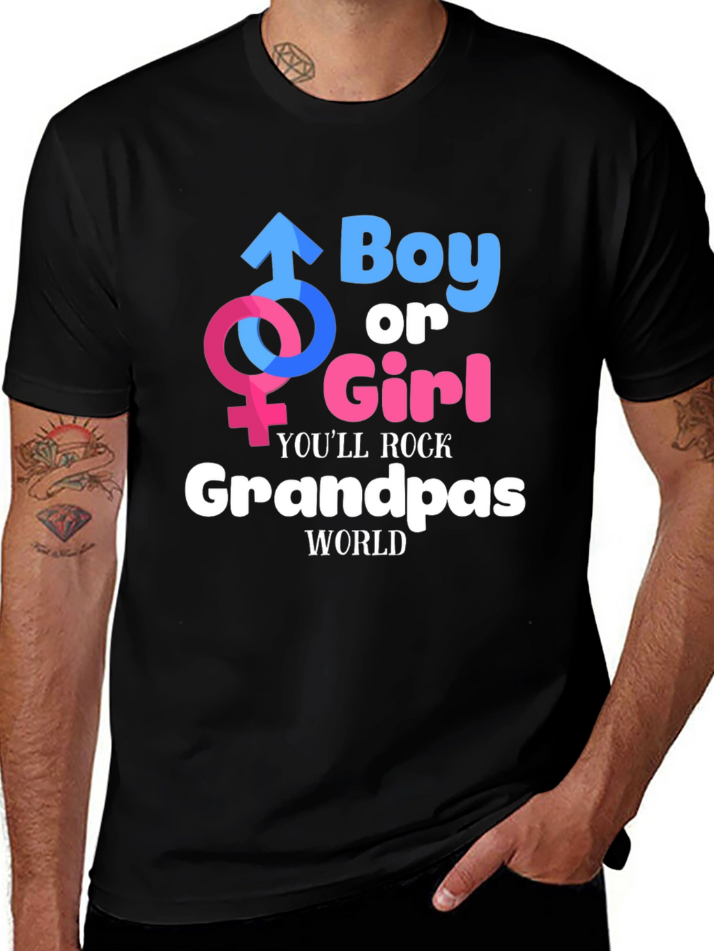 Boy or Girl Grandpas World T-Shirt