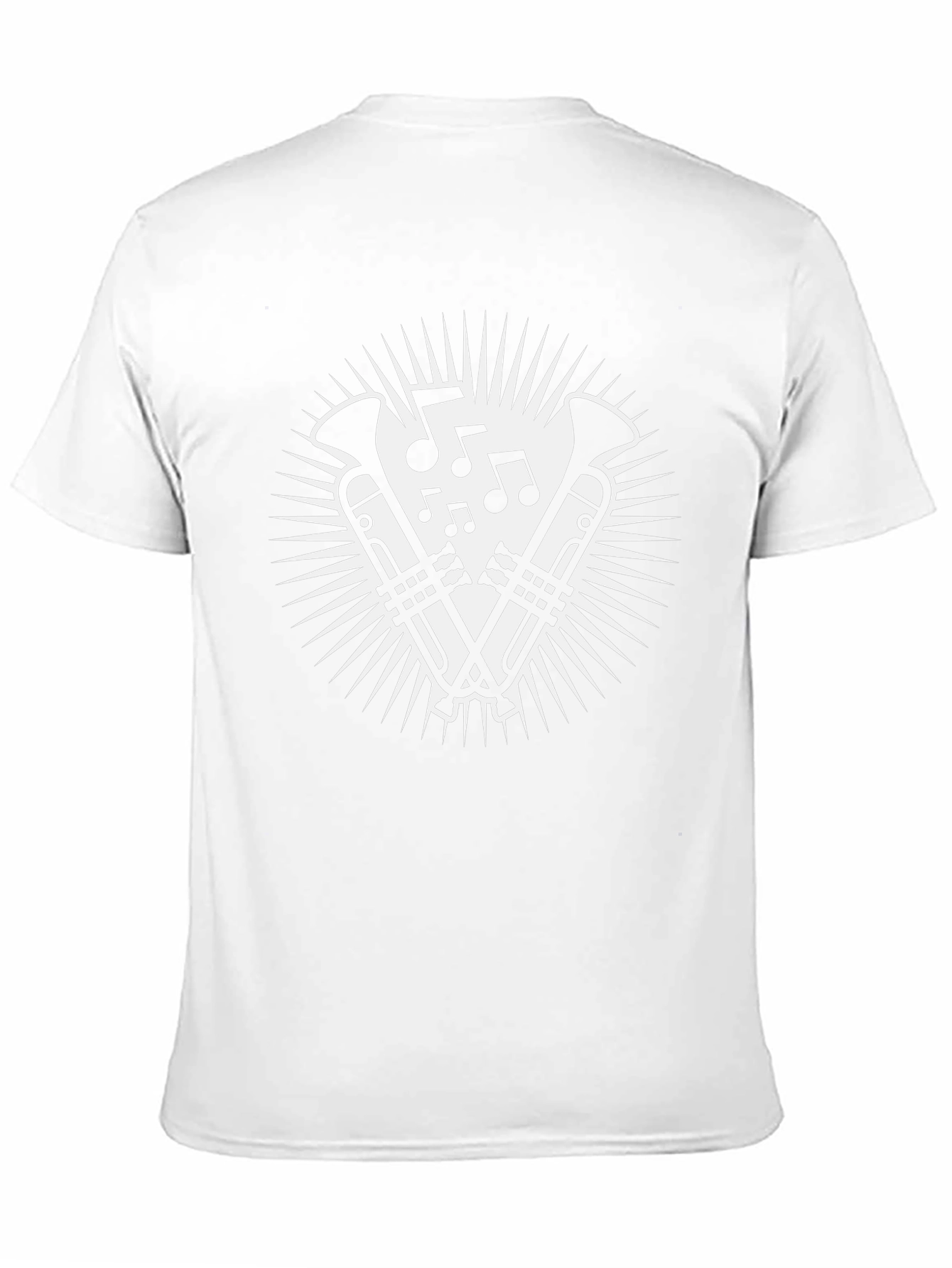Music Lovers Trombone T-Shirt - Black
