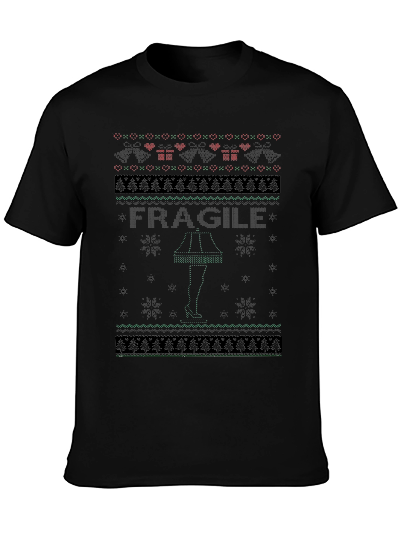 Fragile Leg Lamp Ugly Christmas Sweater T-Shirt