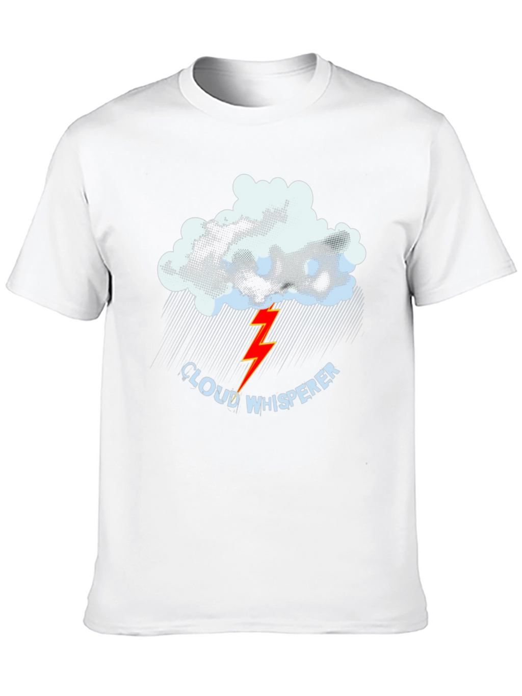 Cloud Whisperer Graphic Tee - Black Cotton