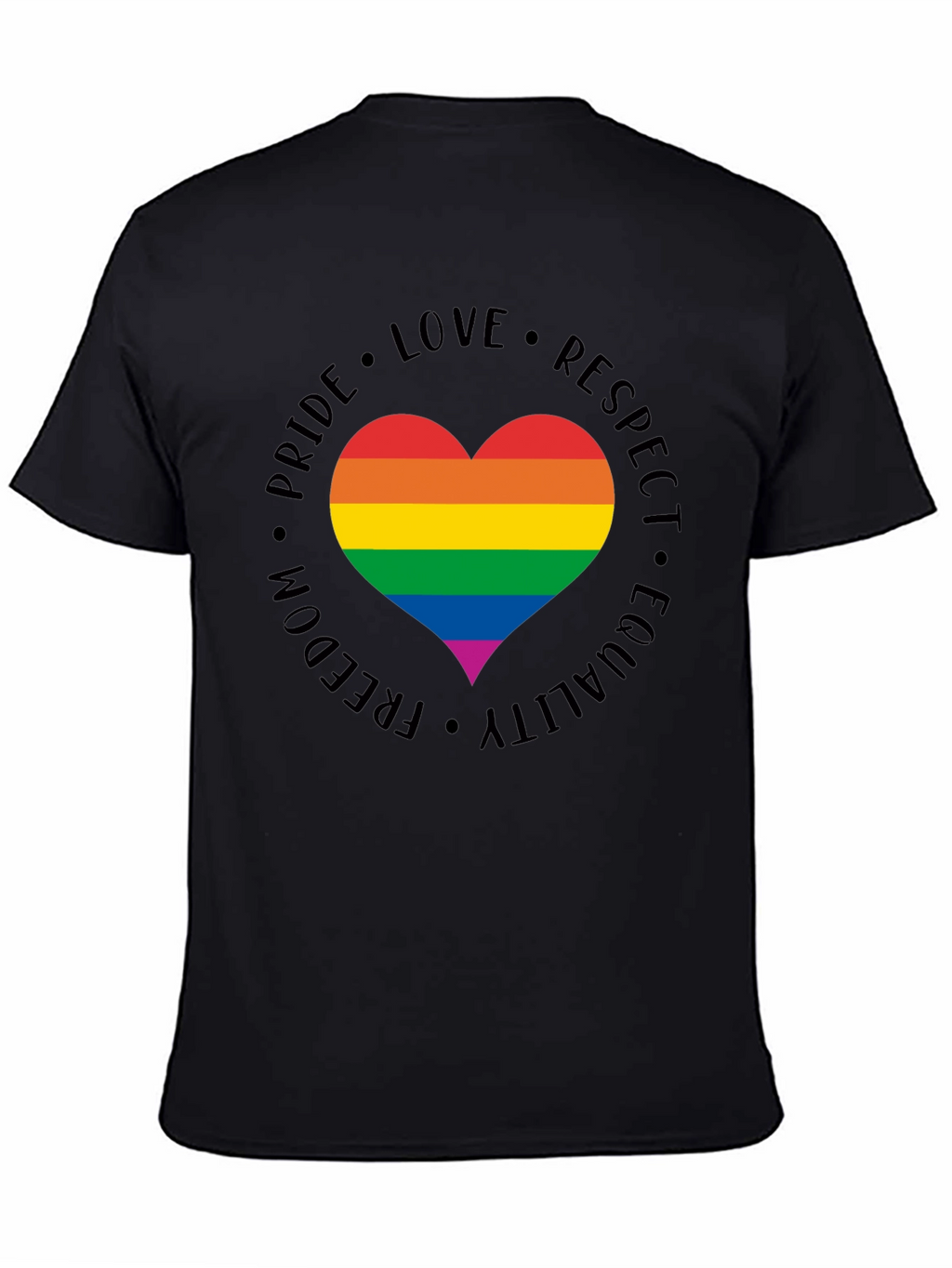 LGBT Pride Heart T-Shirt - Love Respect Equality