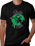 Skate 4 Life T-Shirt: Skull Skateboard Design
