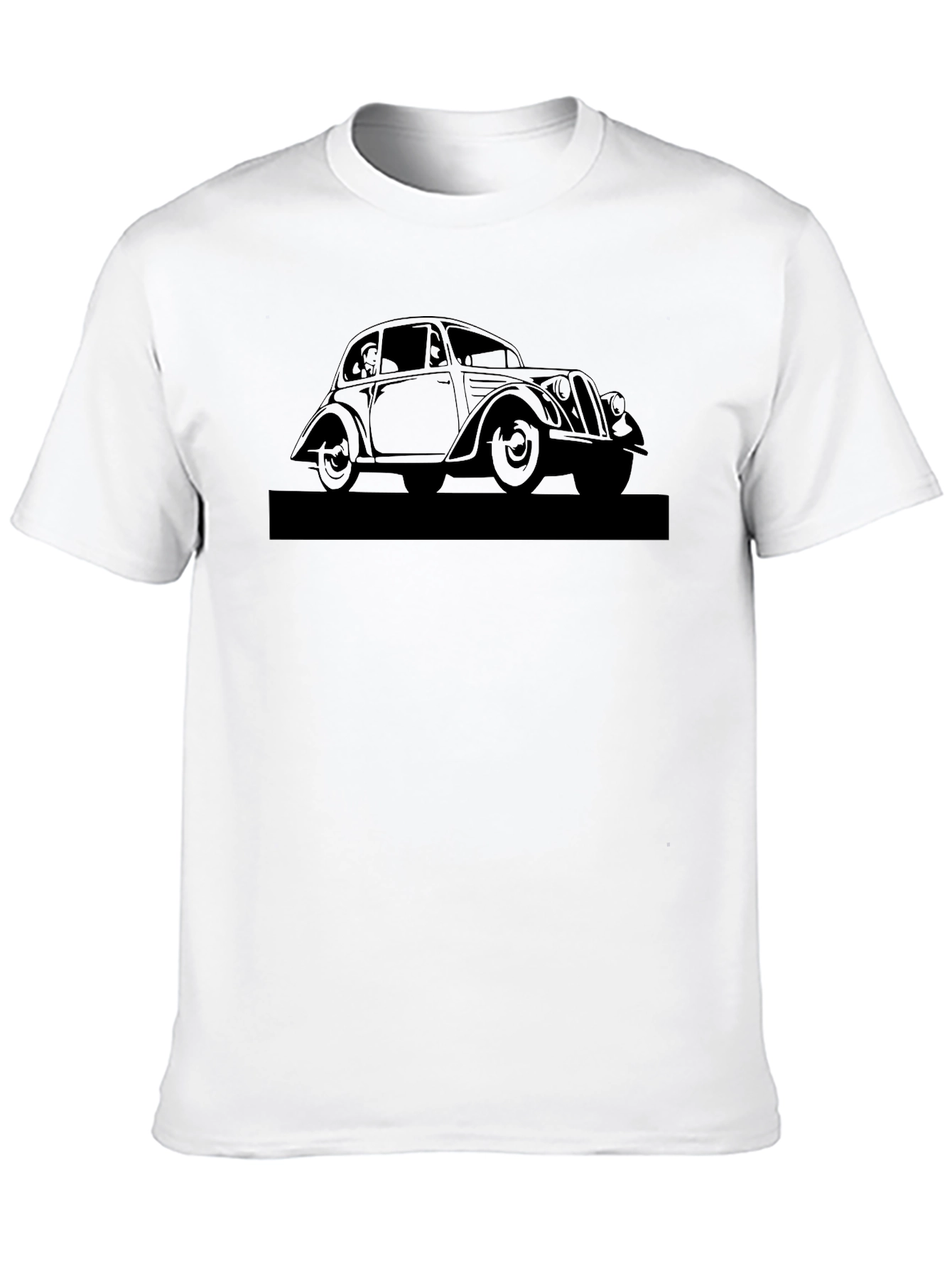 Classic Car Graphic Tee - Black