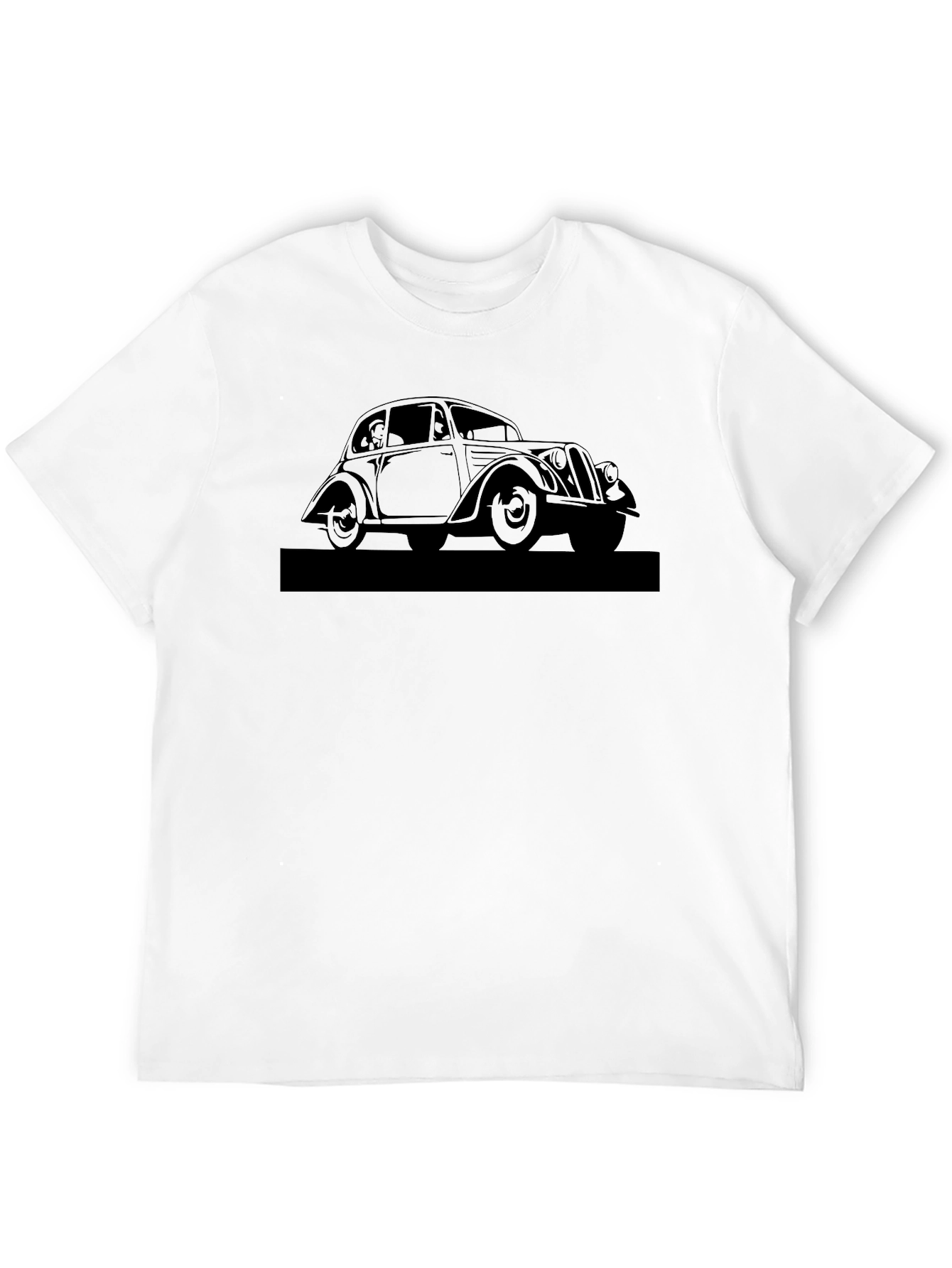 Classic Car Graphic Tee - Black