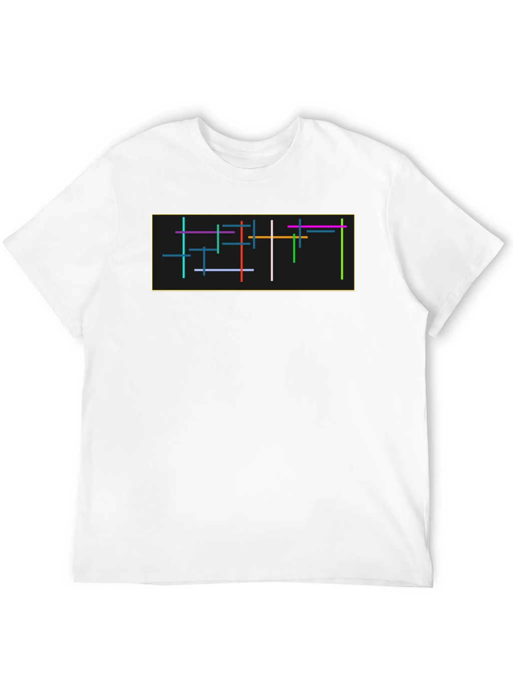 Abstract Lines Graphic Tee - Modern Art T-Shirt