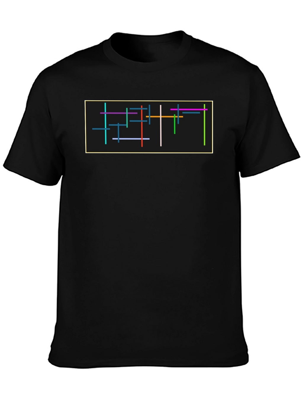 Abstract Lines Graphic Tee - Modern Art T-Shirt