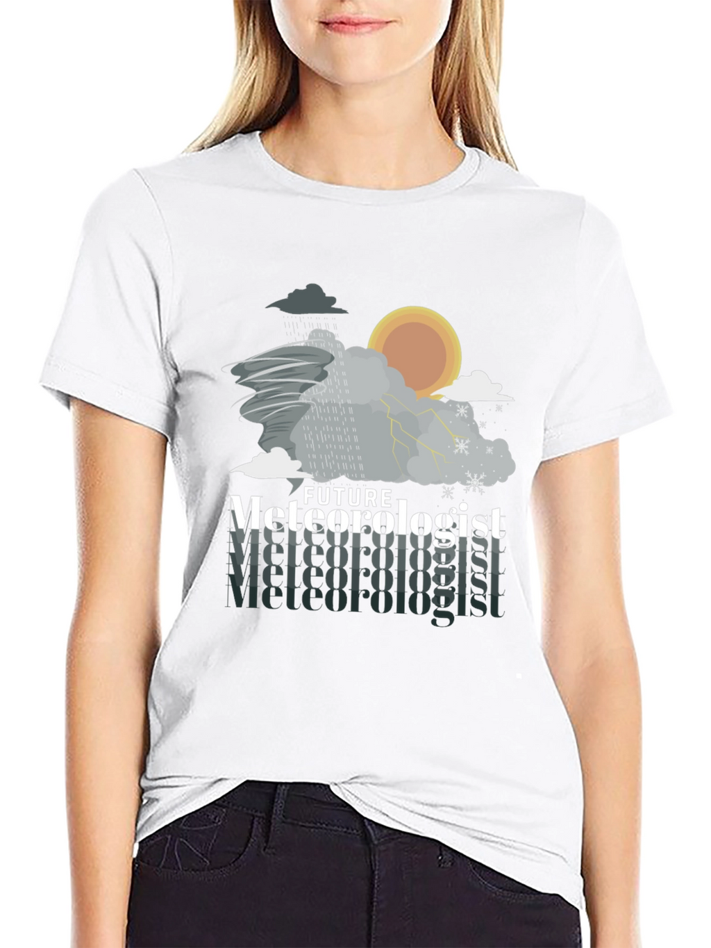 Future Meteorologist Weather Pattern Graphic T-Shirt