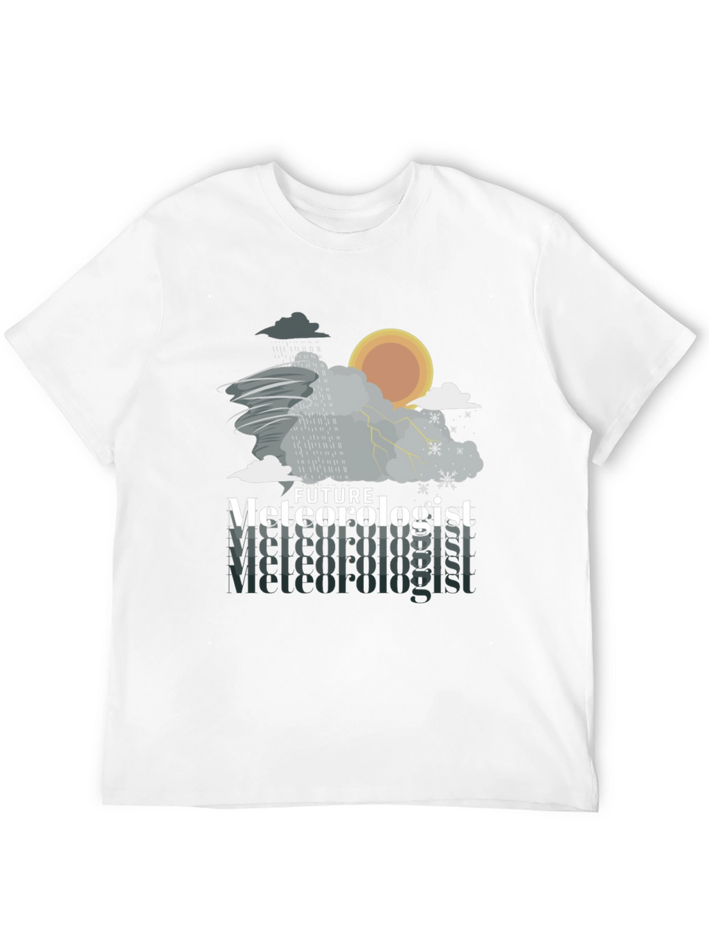 Future Meteorologist Weather Pattern Graphic T-Shirt