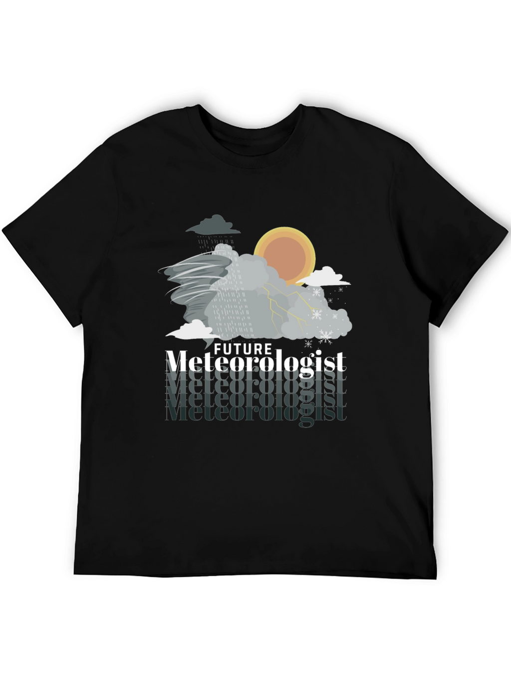 Future Meteorologist Weather Pattern Graphic T-Shirt