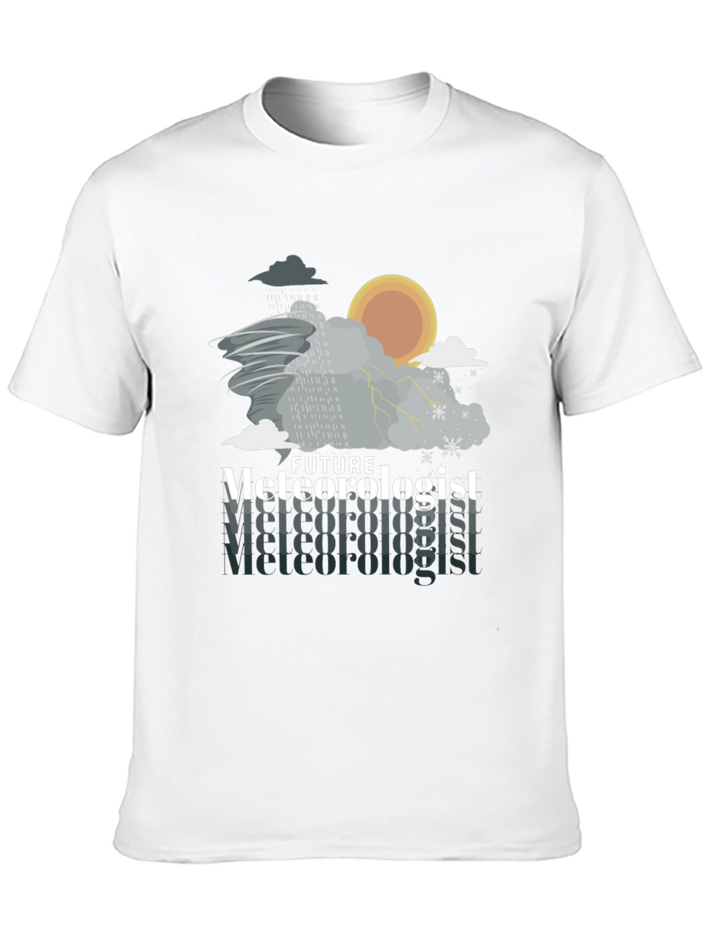 Future Meteorologist Weather Pattern Graphic T-Shirt